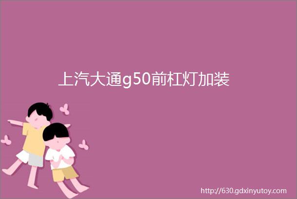 上汽大通g50前杠灯加装