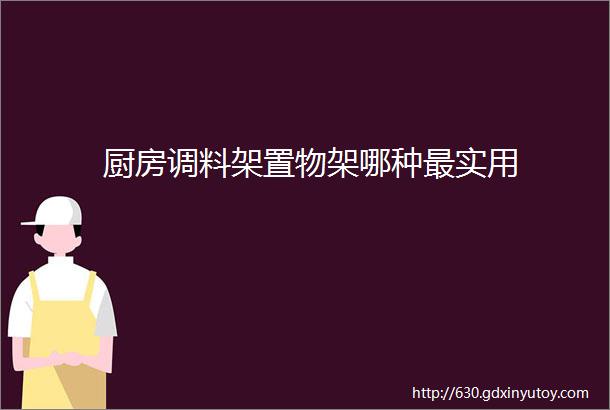 厨房调料架置物架哪种最实用