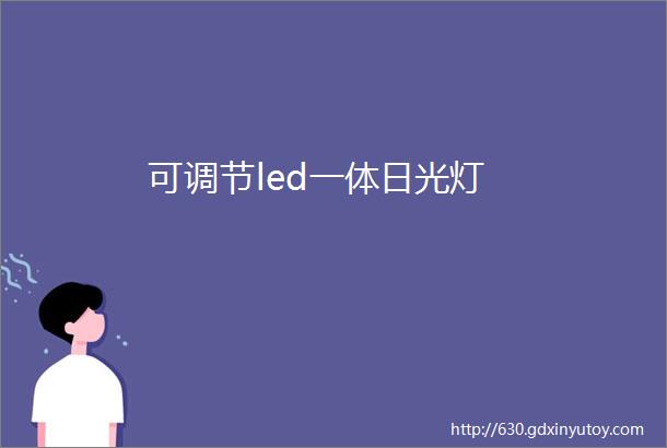 可调节led一体日光灯