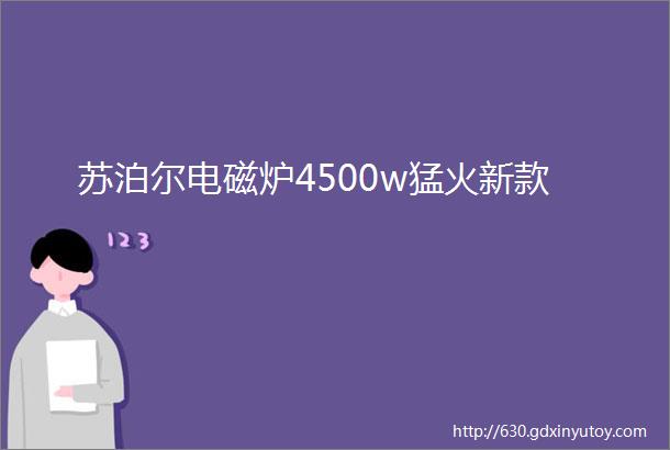 苏泊尔电磁炉4500w猛火新款