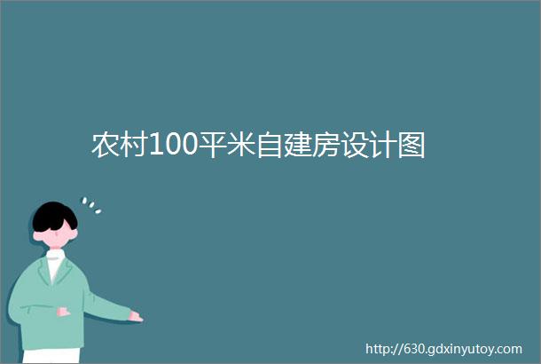 农村100平米自建房设计图